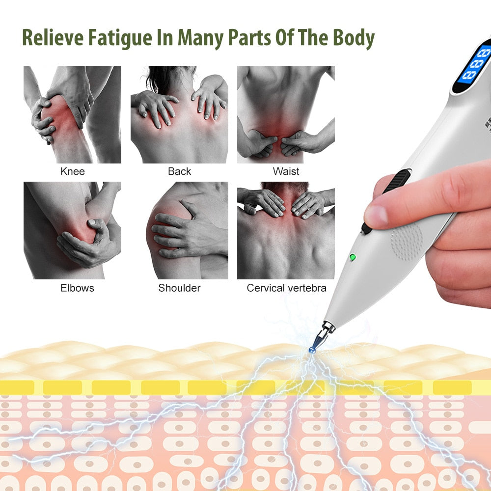 Acupuncture Pen With Digital Display Electro Acupuncture Point Muscle Stimulator Device