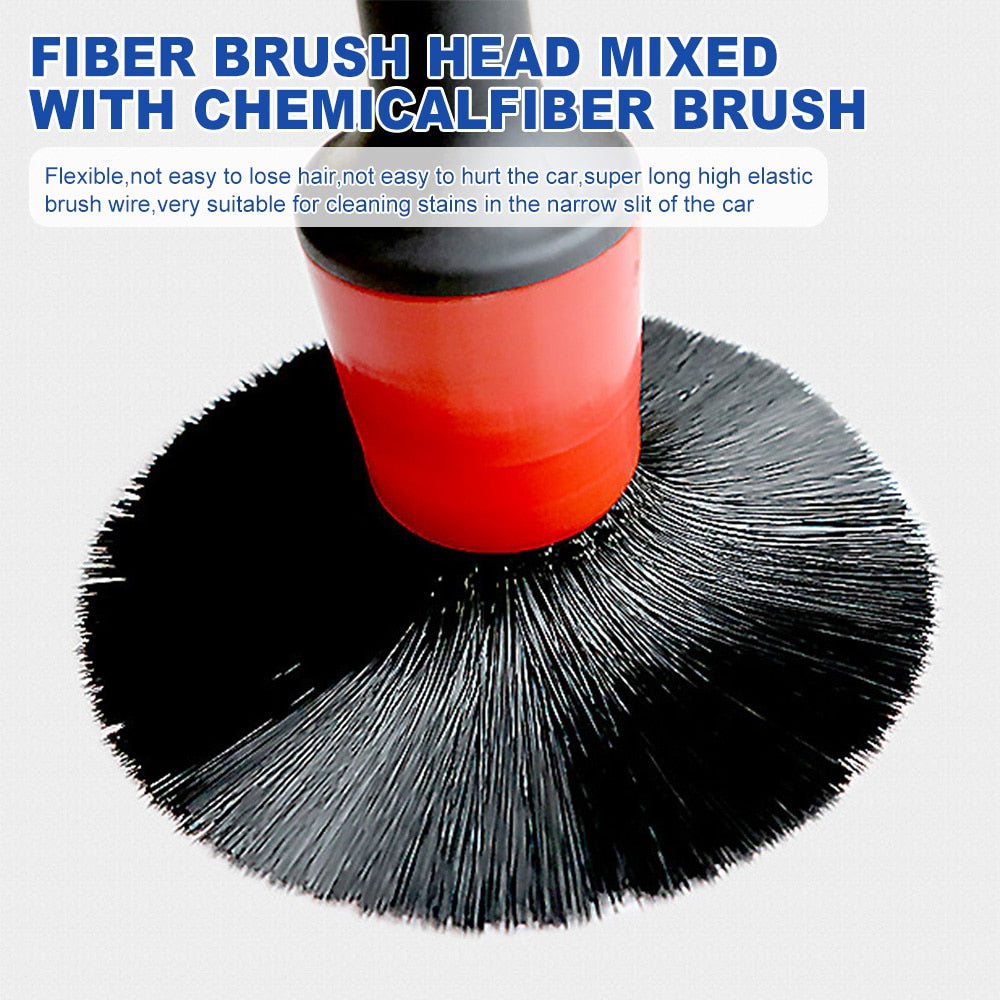 Car Detailing Brushes Cleaning Brush Set Cleaning Wheel Tire Interior Exteri