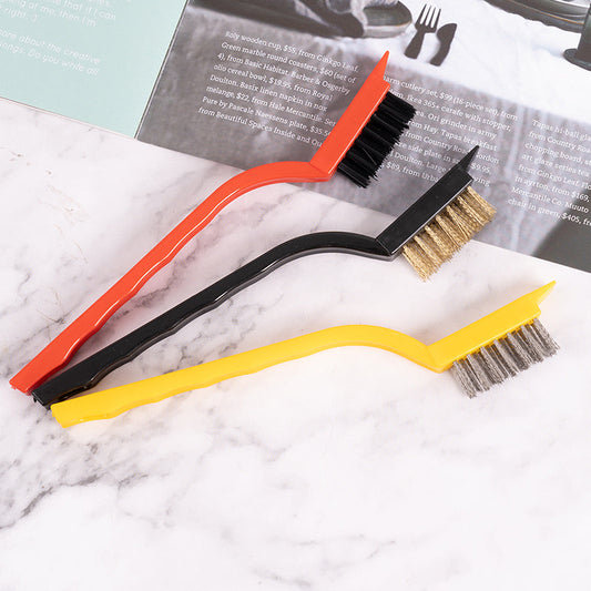 Kitchen brushes cleaning gap brush wire brush set three-piece cleaning tool set
